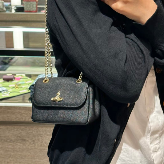 Vivienne Westwood Small Derby Bag with Chain 復古金十字紋［限時現貨優惠!］