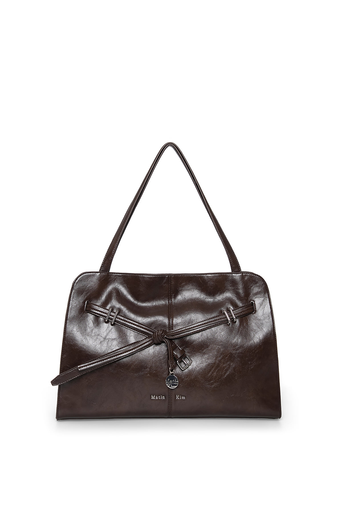 最新韓國選物🇰🇷 Matin Kim Drop Tail Mellow Big Shoulder Bag 垂墜綁繩大發棍袋［法式慵懶 俐落垂結！］