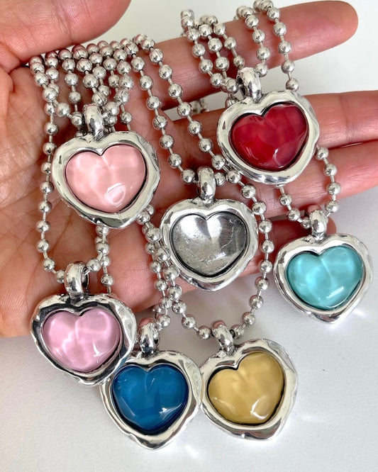 Otro Accesorio 西班牙手工飾物 - Galaxy Heart Necklace [NEW ITEM! 寶石頸鏈]