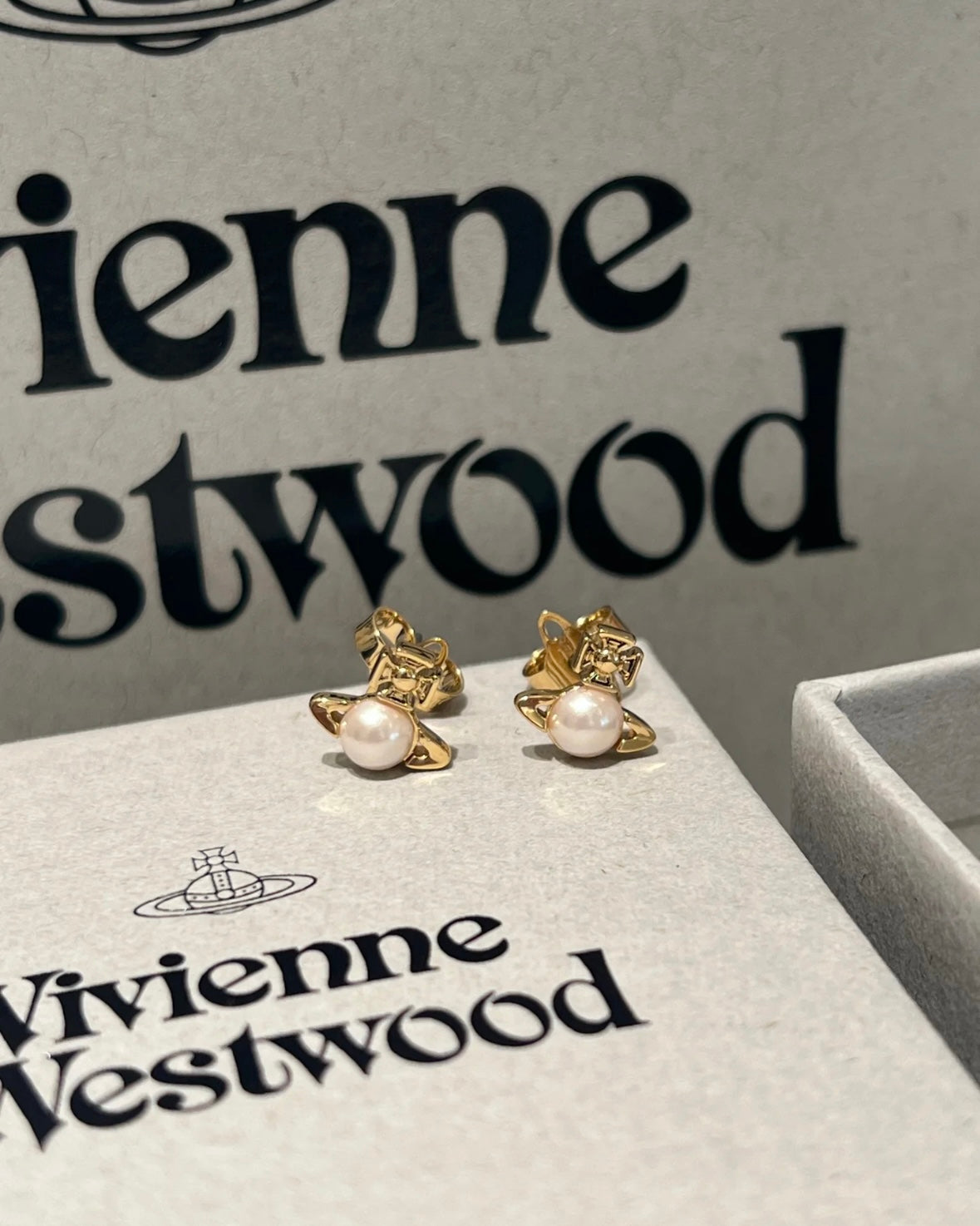 Vivienne Westwood Balbina Earrings 小珍珠耳環 [Jaden同款 可放耳骨]