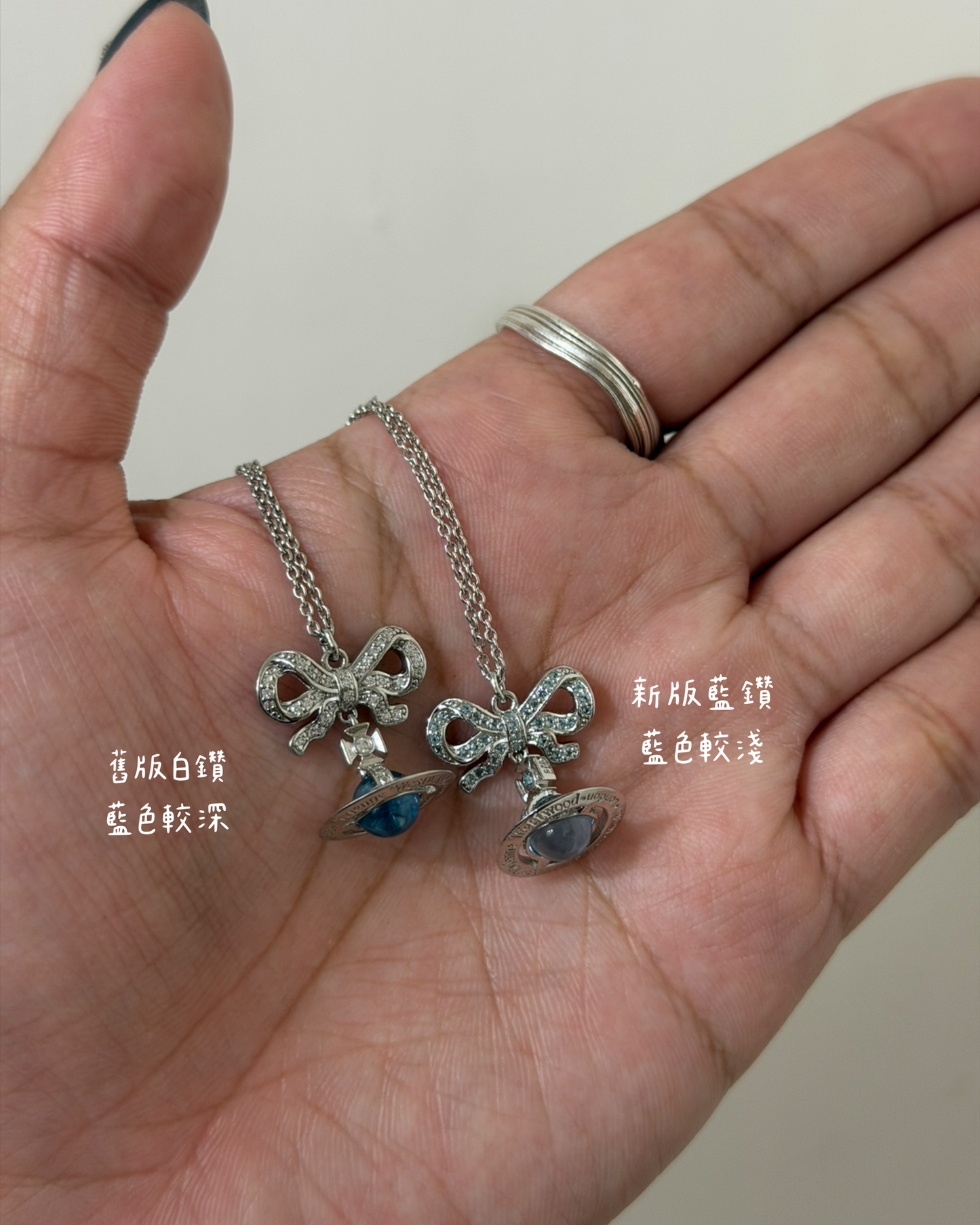Vivienne Westwood Octavie Necklace 蝴蝶結星球 100%純銀 [IVE直井怜同款]
