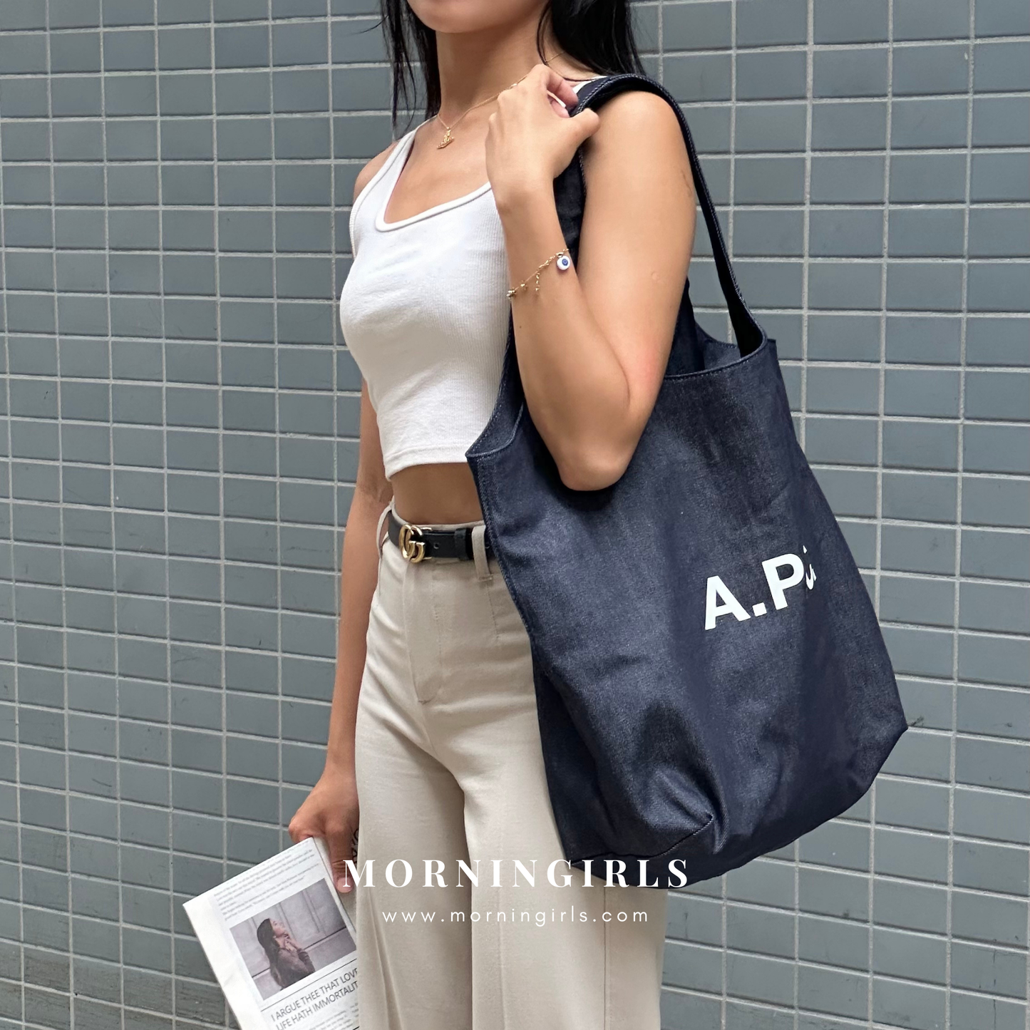 A.P.C. Ninon Tote Bag [SS24最新重磅牛仔布!]