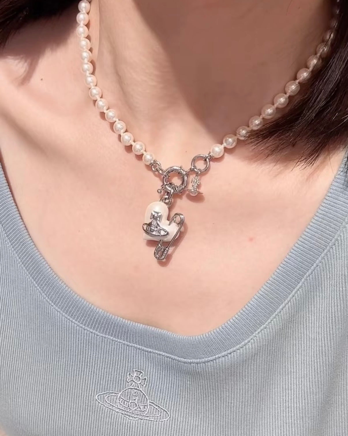 Vivienne Westwood Orietta Pearl Necklace [絕美珍珠扣針🧷]