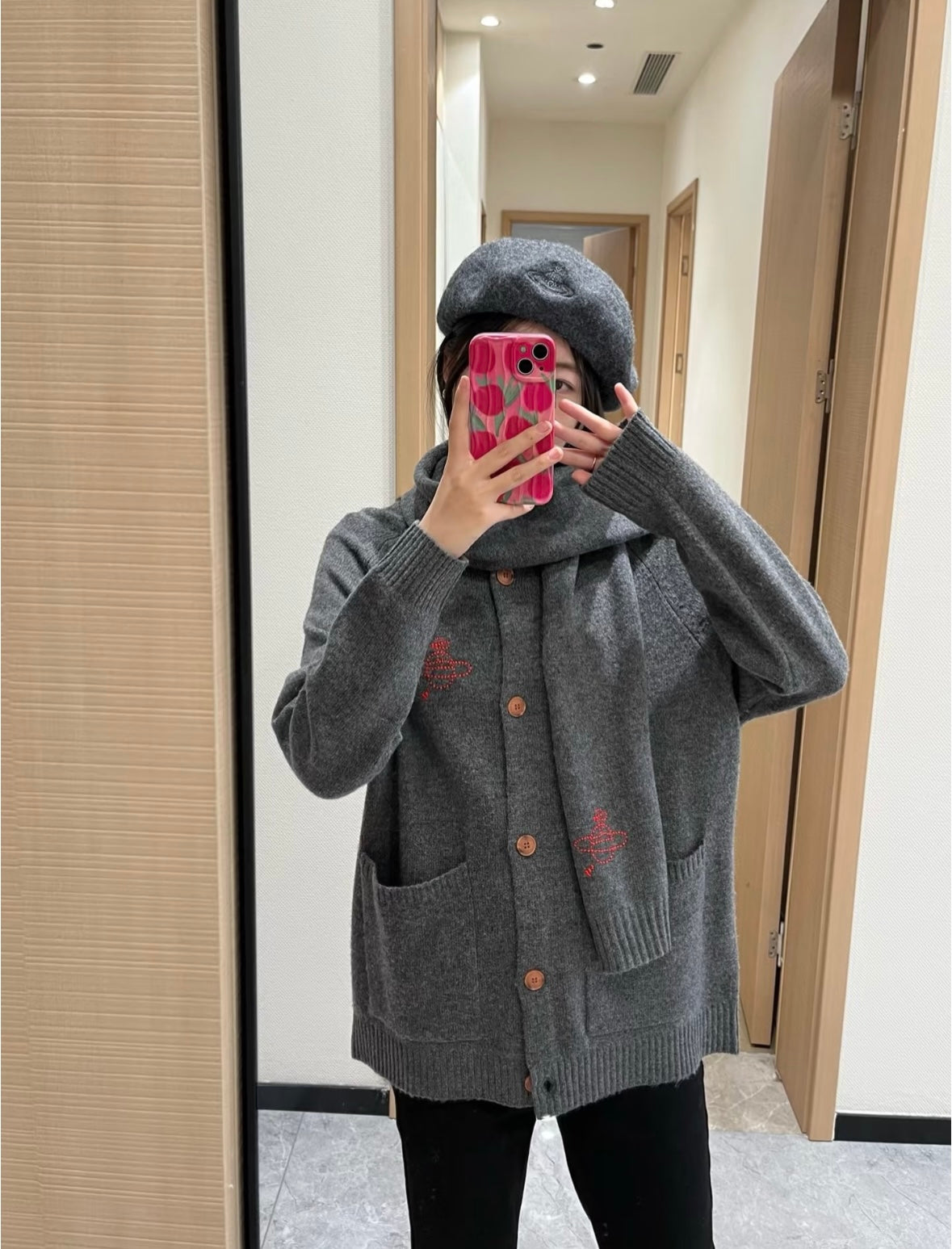 VIVIENNE WESTWOOD JAPAN Scarf Cardigan