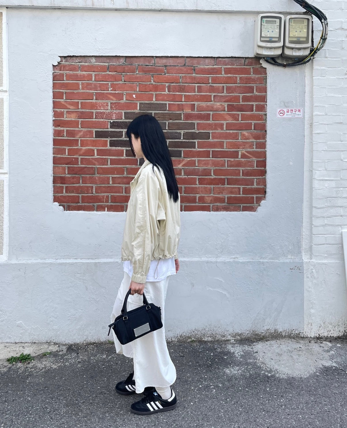 Matin Kim Baby Sporty Tote Bag 韓國選物🇰🇷尼龍手挽斜揹迷你袋［配有長肩帶 兩用輕型運動風］