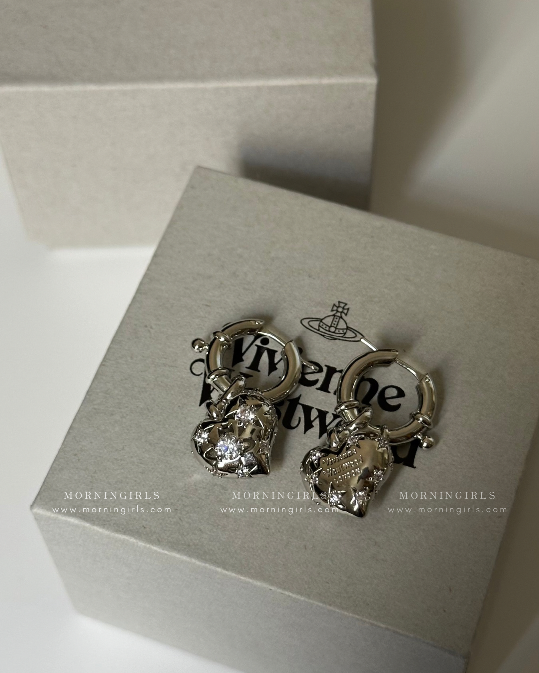Vivienne Westwood Lee Earrings 超美閃石立體心心耳環 極推薦! [限量新品優惠中 星期日完!]