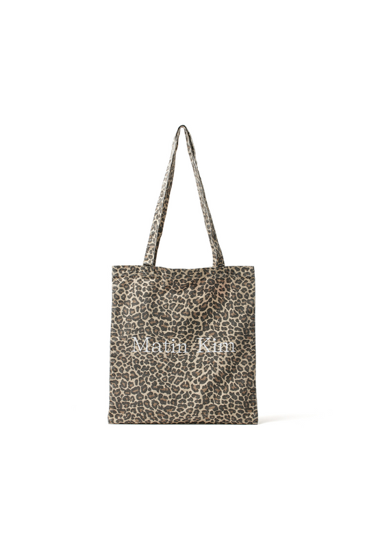 韓國選物🇰🇷Matin Kim Matin Leopard EcoBag 豹紋單肩布袋［型格個性風格！］