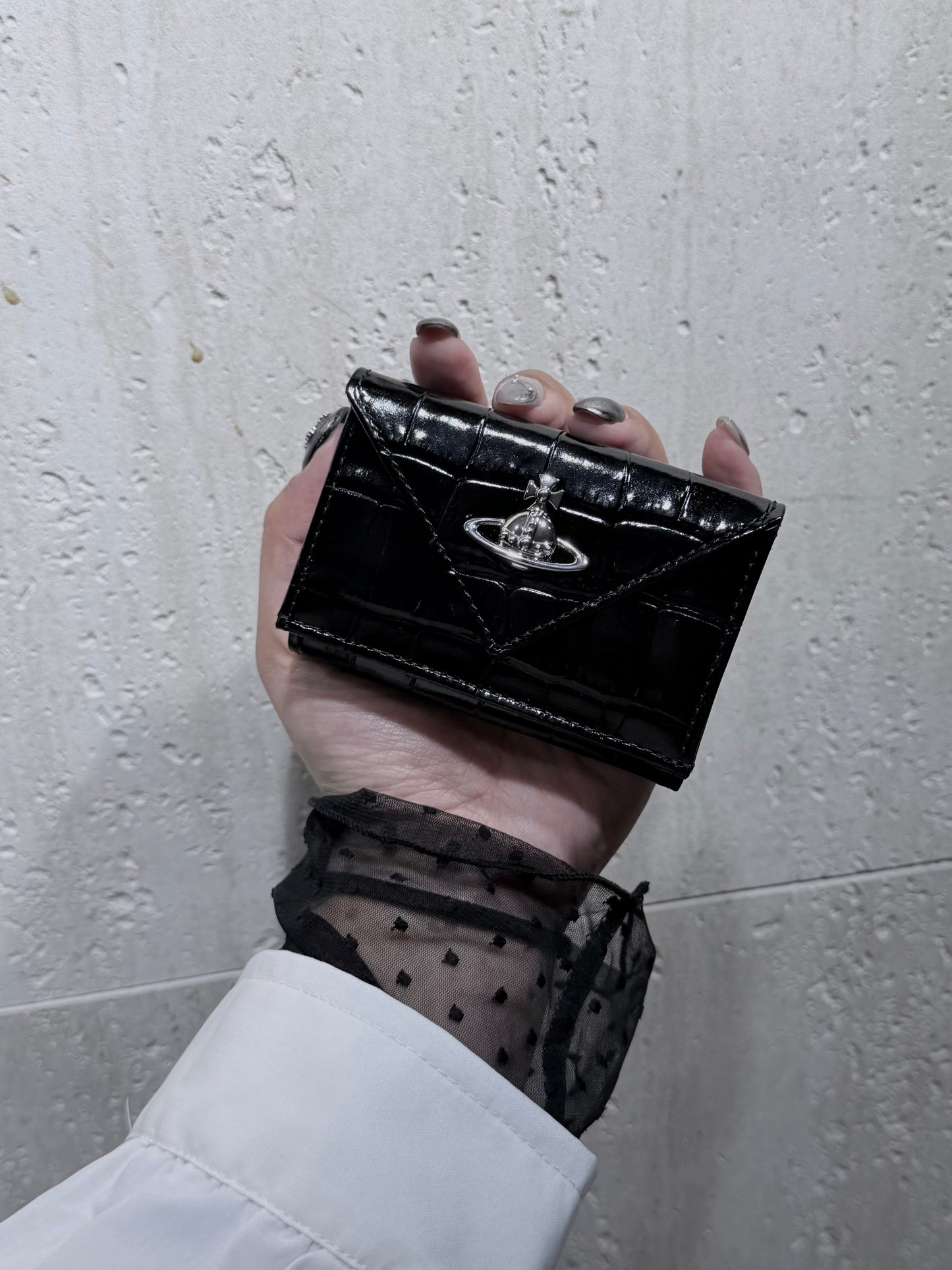 Vivienne Westwood Envelope Mini Wallet 掌心小銀包 [最新黑銀十字紋&鱷魚皮上架 小尺寸銀包推介!]