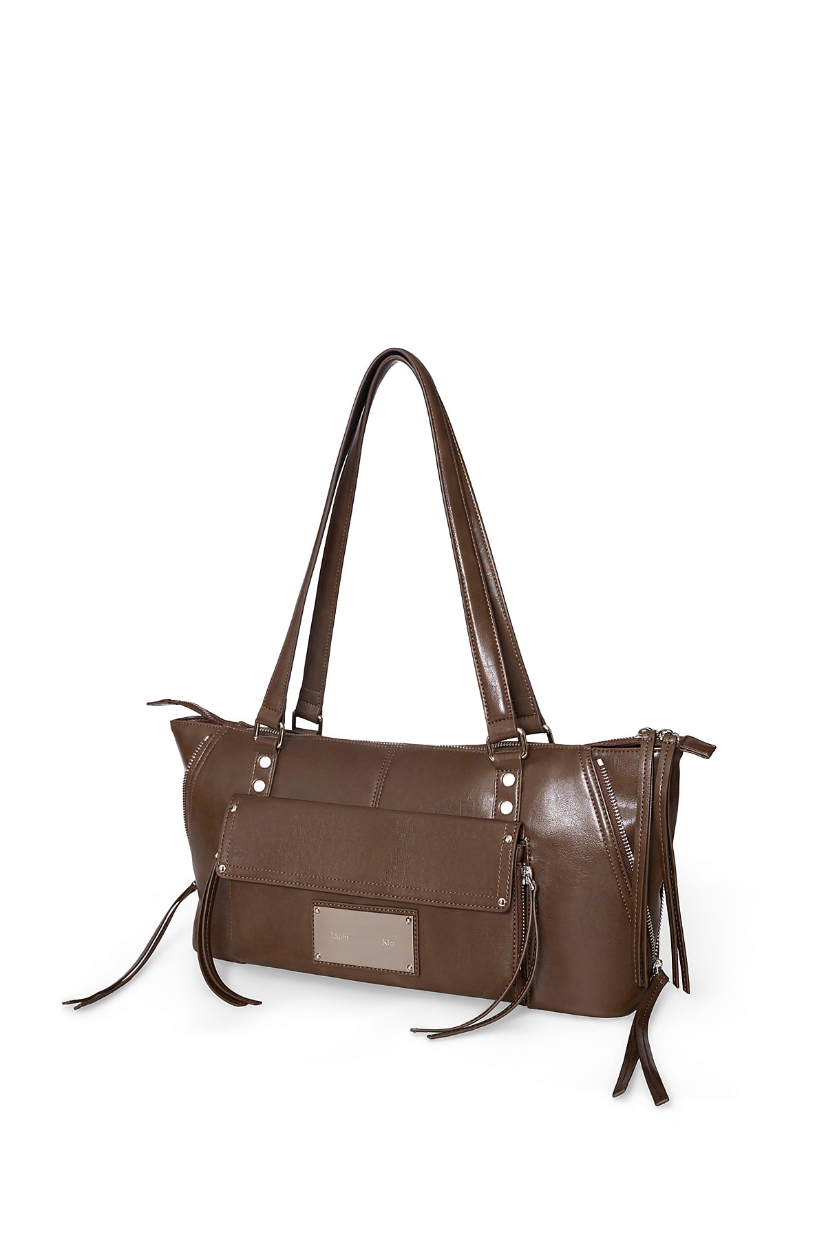 韓國選物🇰🇷 Matin Kim Flap Pocket Shoulder Bag 側拉鍊翻蓋口袋單肩包袋［沉穩復古盡顯知性魅力！］