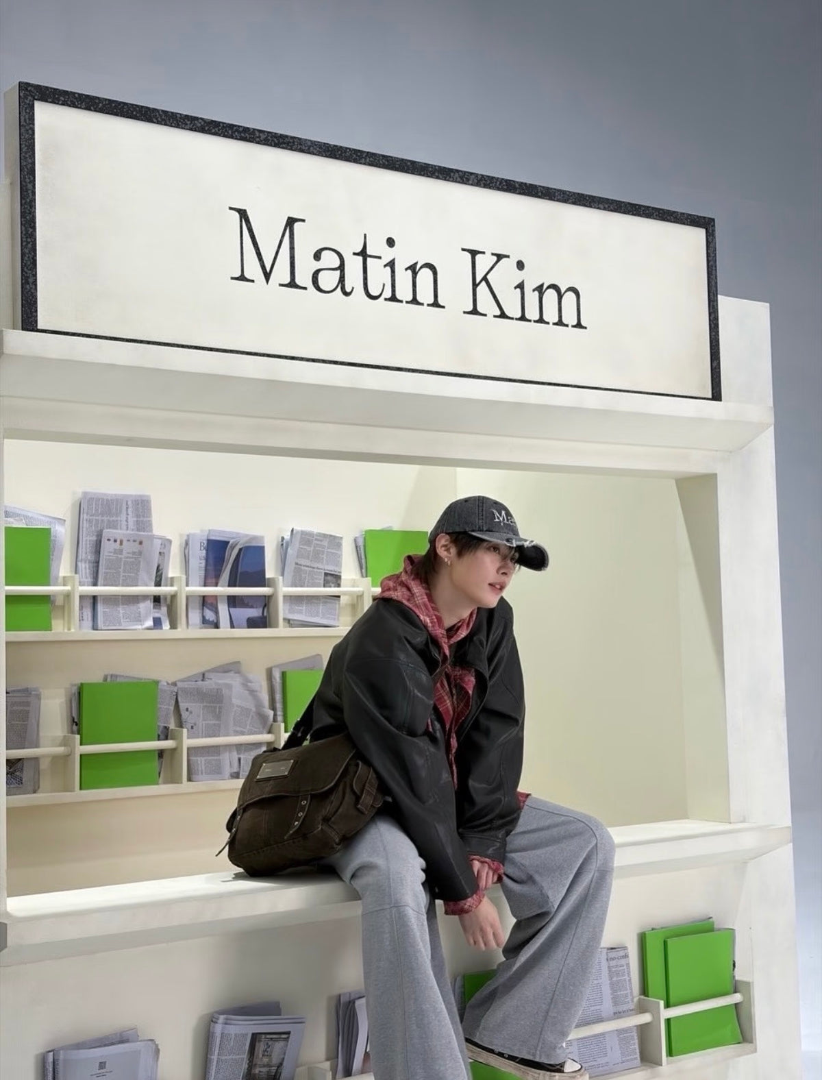 最新韓國選物🇰🇷Matin Kim Vintage Cotton Messenger Bag 復古斜孭帆布袋［工業隨性風必備！］