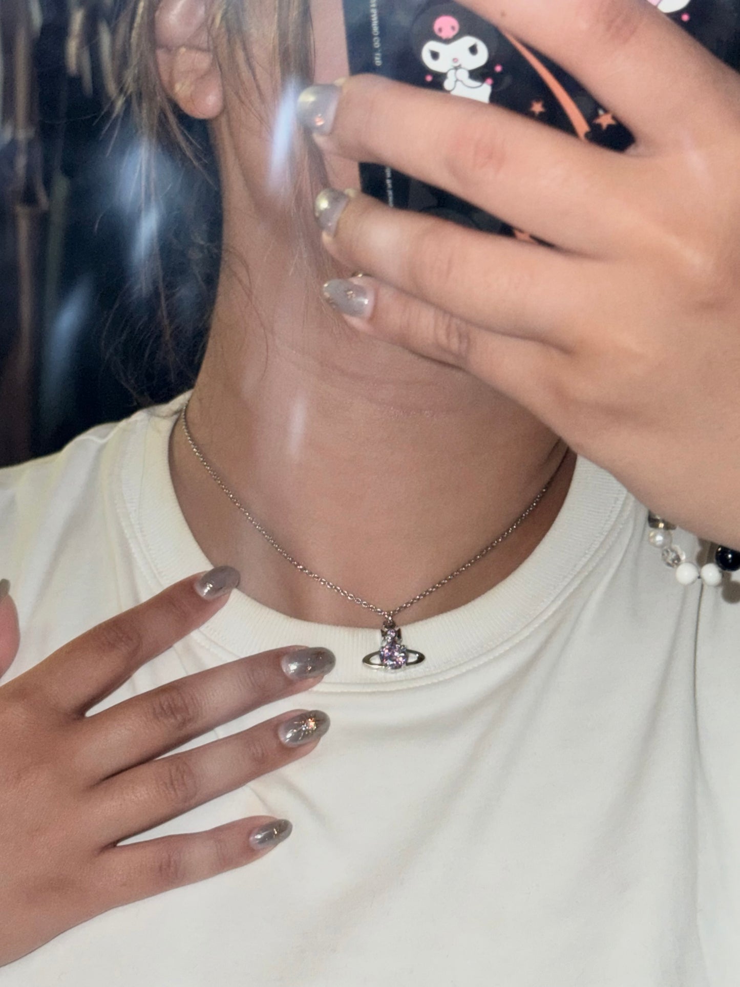 Vivienne Westwood Reina Large Pendant Necklace 2025最新限定薰衣草紫 [最新上架! 大粒鑽超搶眼!]