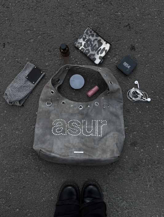 Asur Crash Eyelet 最新韓國選物🇰🇷窩釘經典Logo單肩袋［工業風型格率性大袋 超推薦必入!］