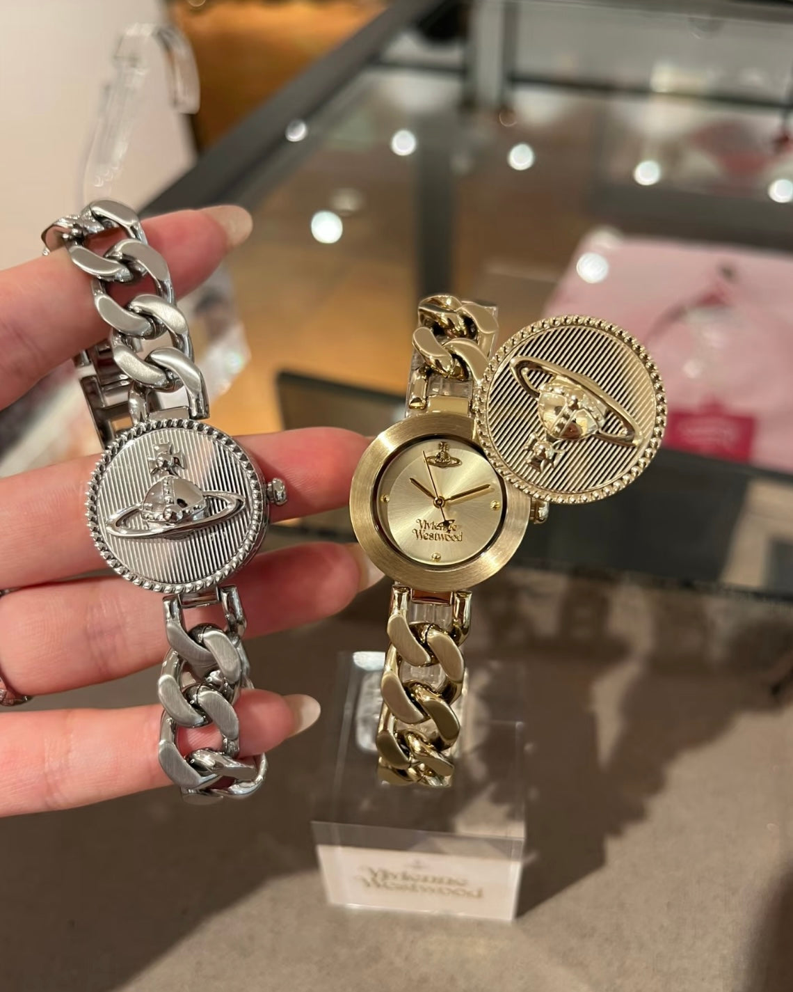 Vivienne Westwood Orb Button Watch 滑蓋手錶 [古巴鏈Vintage復古感 下一批預訂正式開放名額]