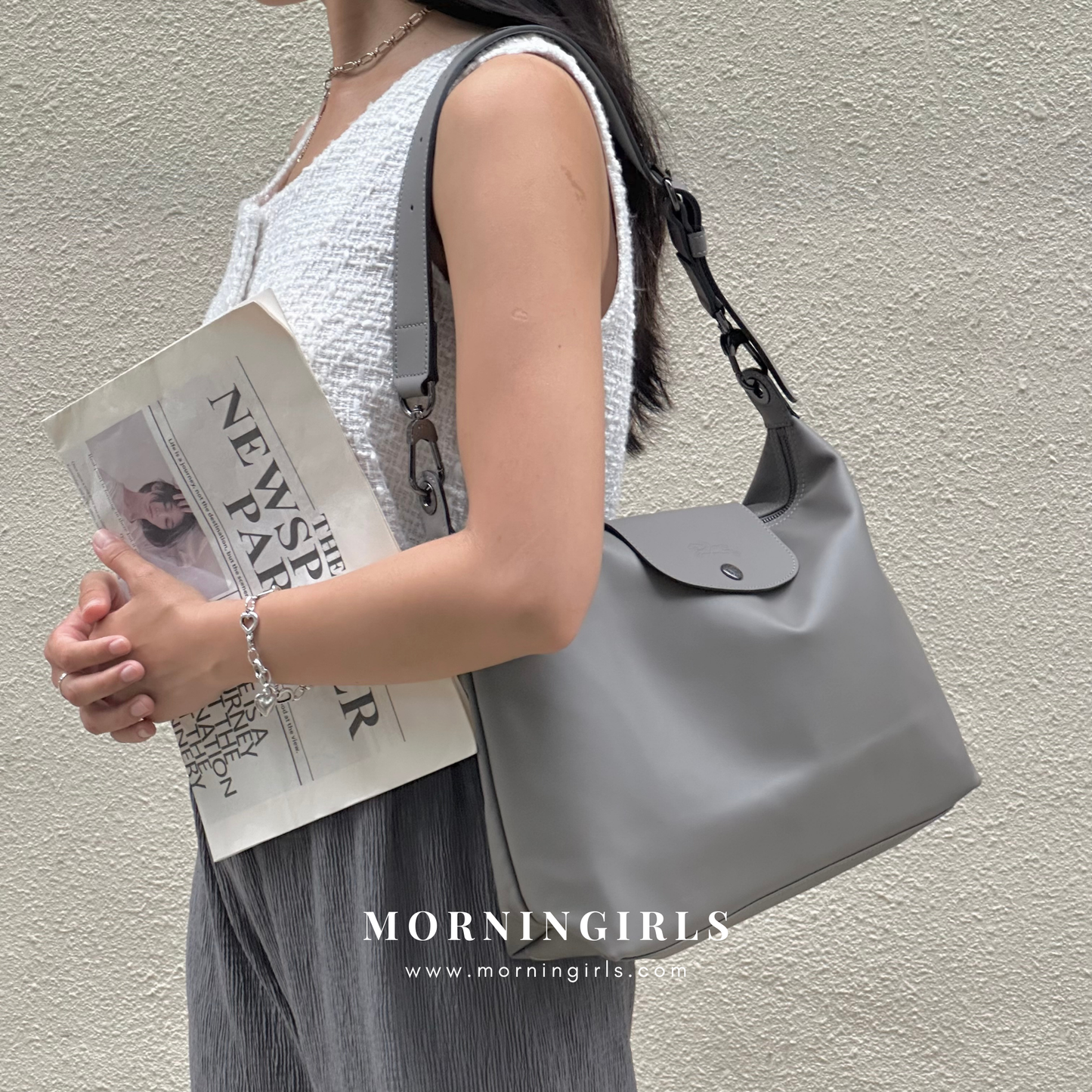 LONGCHAMP Le Pliage Xtra M Hobo Bag 真皮系列［最熱賣!］