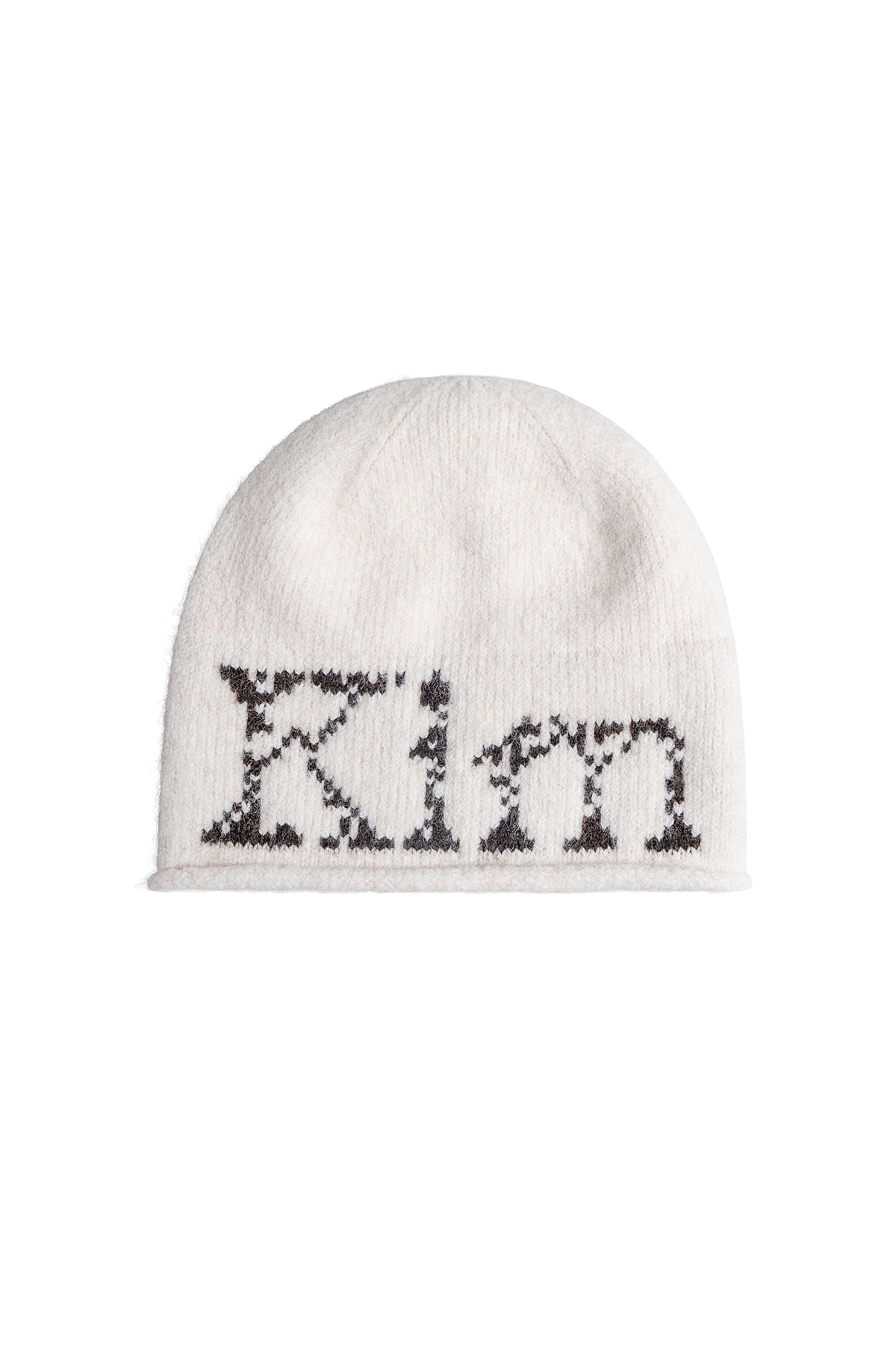 韓國選物🇰🇷Matin Kim Boucle Crack Logo Beanie 圈圈紗裂紋印花針織帽［極軟毛絨感 街頭個性風！］