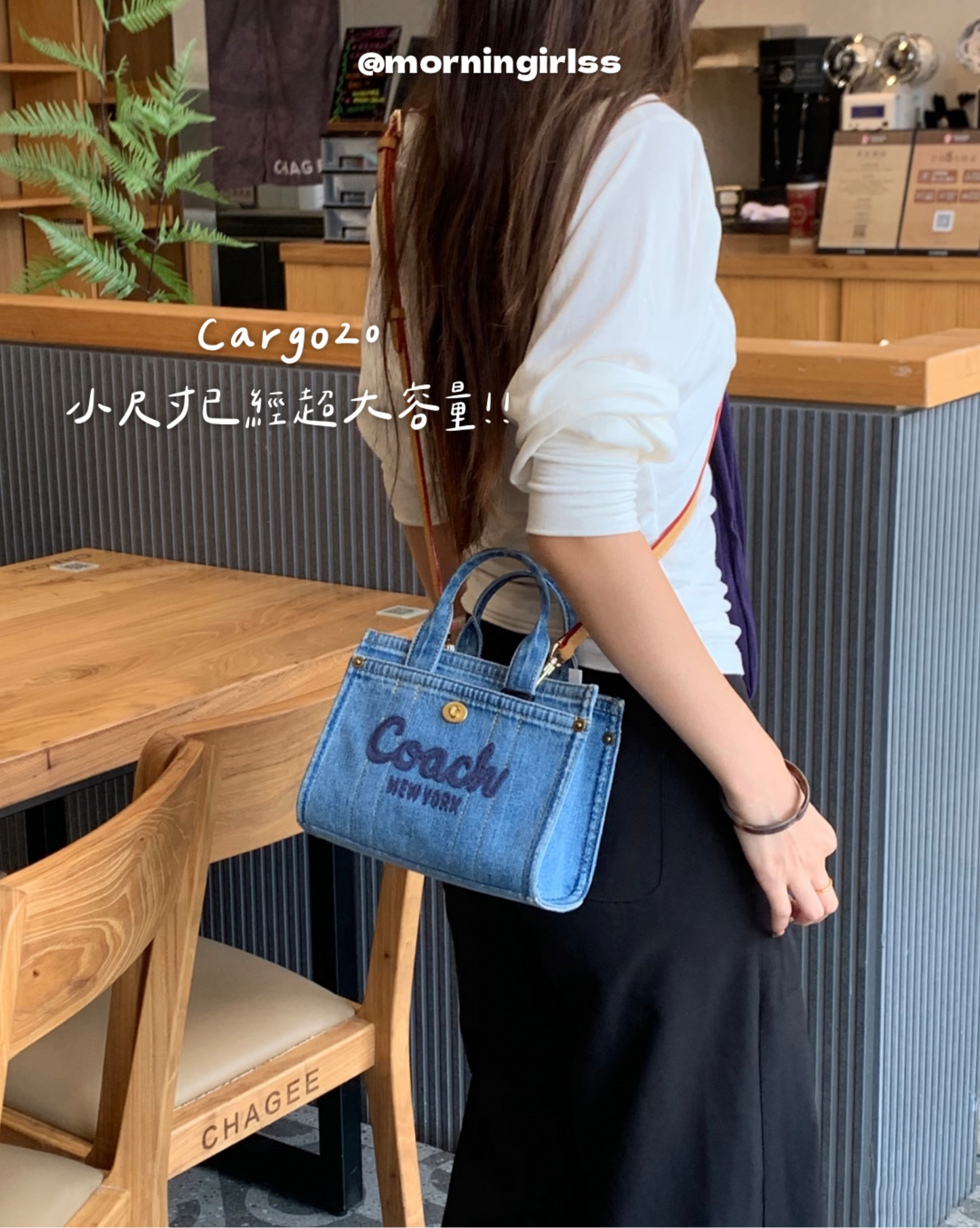 Coach Cargo 可愛牛仔Tote Bag［大容量夏日鬆弛感］