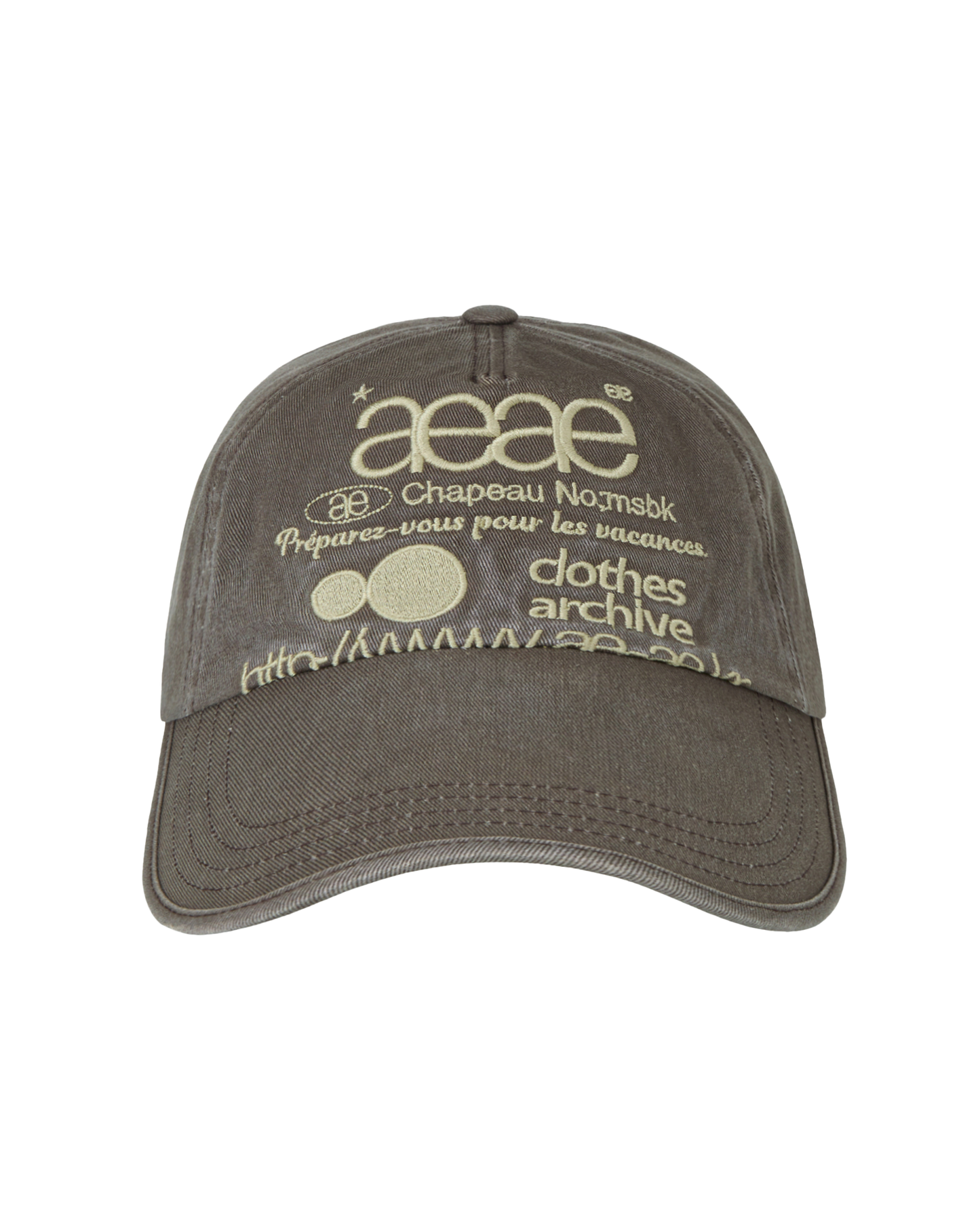 Aeae Web Logo Washed 5 Pannel Ball Cap 最新韓國選物🇰🇷復古洗水棒球帽［Made in Korea🇰🇷經典Logo設計 日常佩戴OK!］