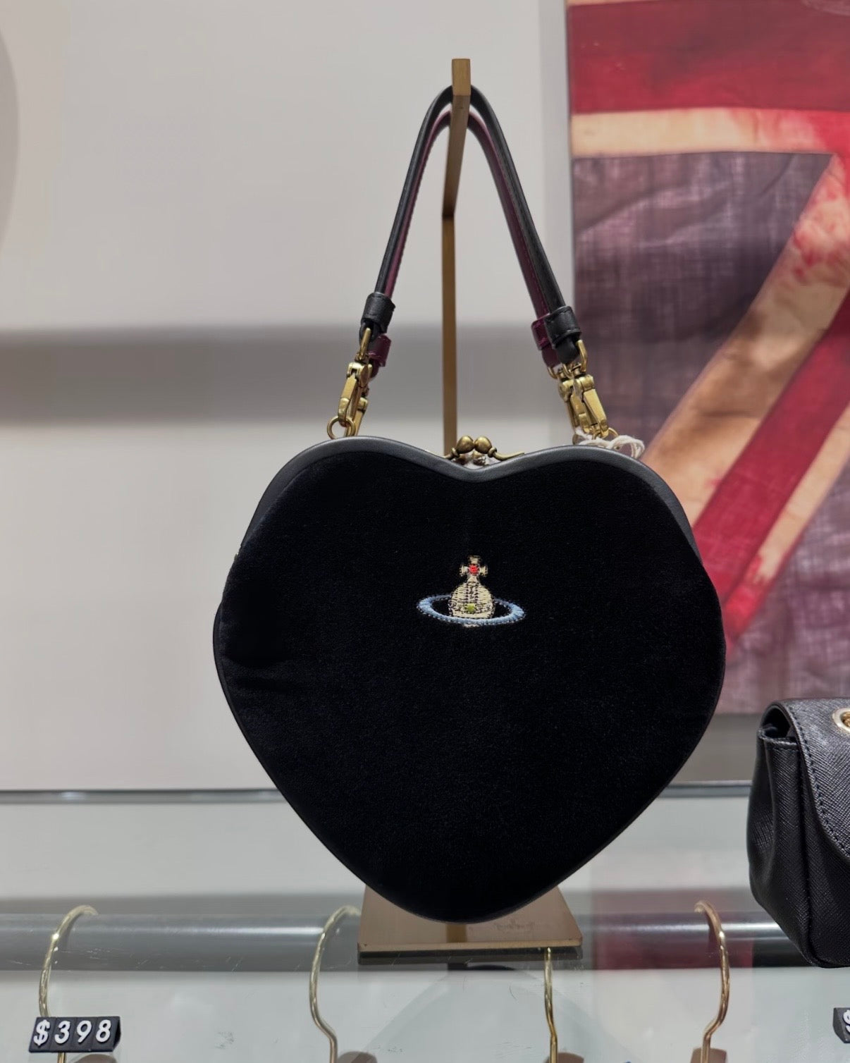 Vivienne Westwood Belle Heart Frame Purse 冬日限定天鵝絨VELET