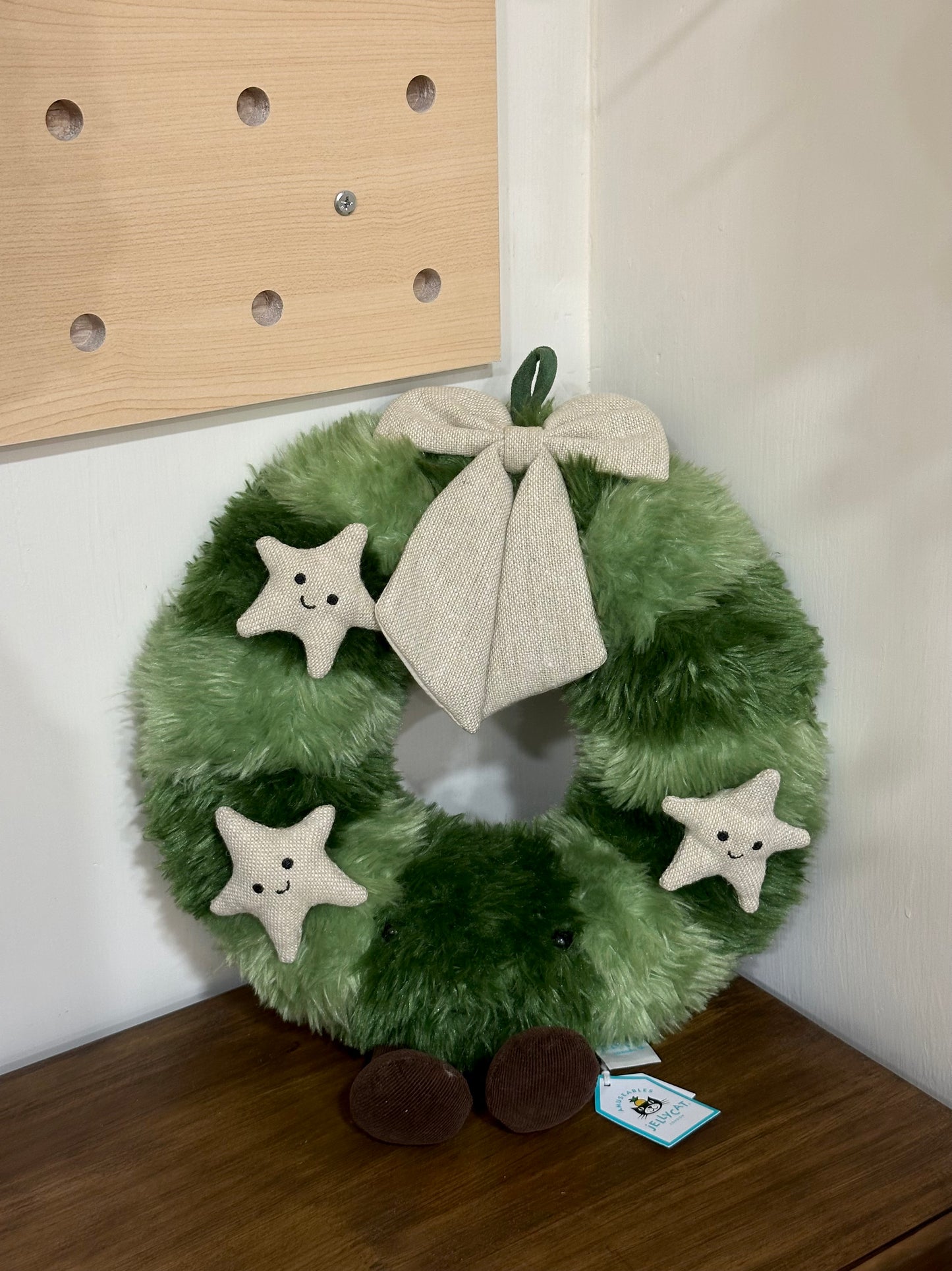 Jellycat Amuseable Christmas Nordic Spruce Wreath 35cm  [超靚聖誕花圈! 可掛牆!]