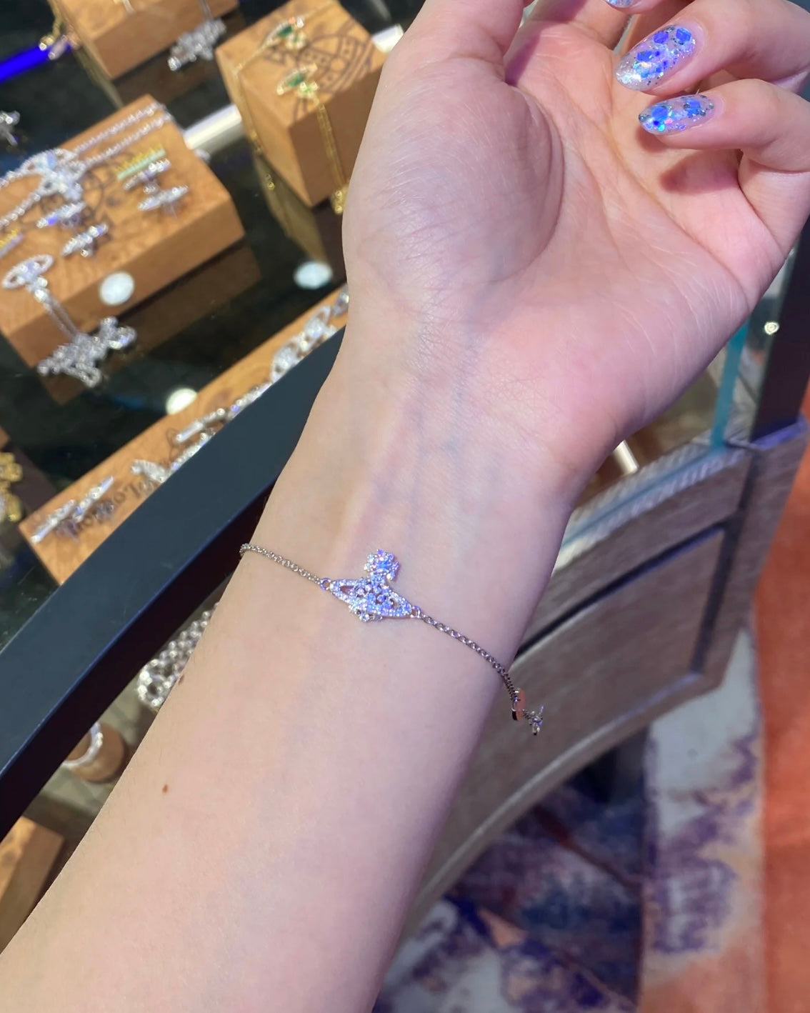 Vivienne Westwood Narcissa Pendant 雪花閃鑽 [頸鏈手鏈同步發售中 925純銀敏感寶寶友好]