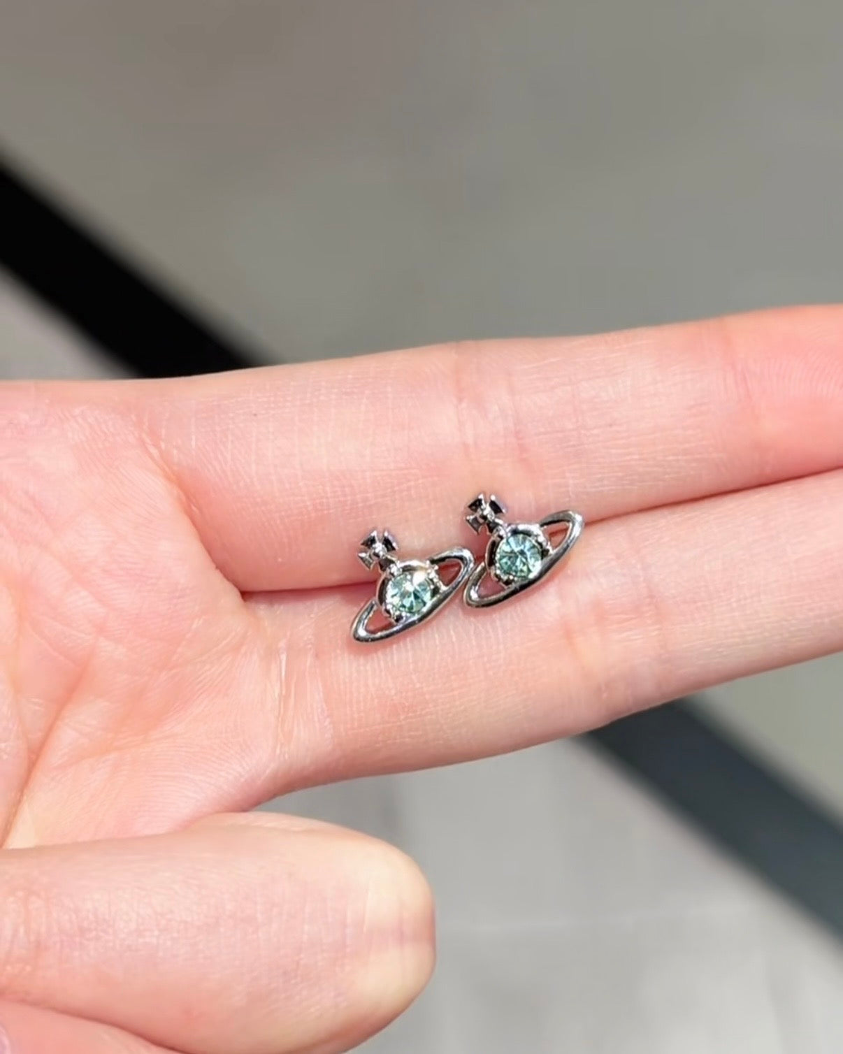 Vivienne Westwood Nano Solitaire Earrings, Silver [Hot Selling
