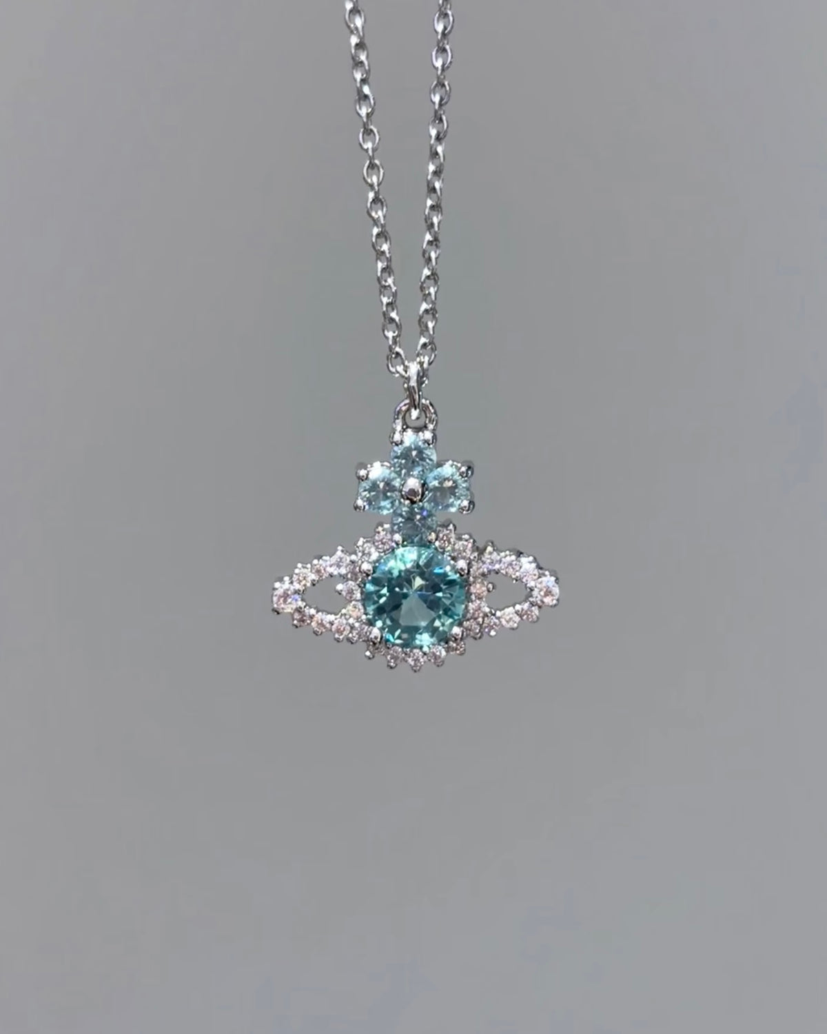 Vivienne Westwood Valentina Necklace 花花閃鑽項鍊 [最新2026冰川藍優惠中 BABYMONSTER Ahyeon同款⁺˳✿⏦₊]