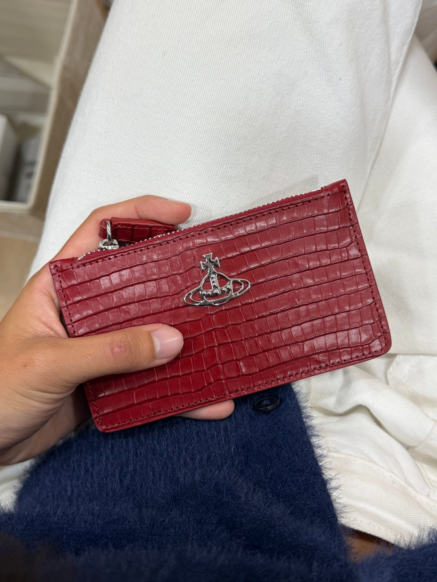 Vivienne Westwood Slim Long Cardholder 鱷魚皮  [SS25最新上架]