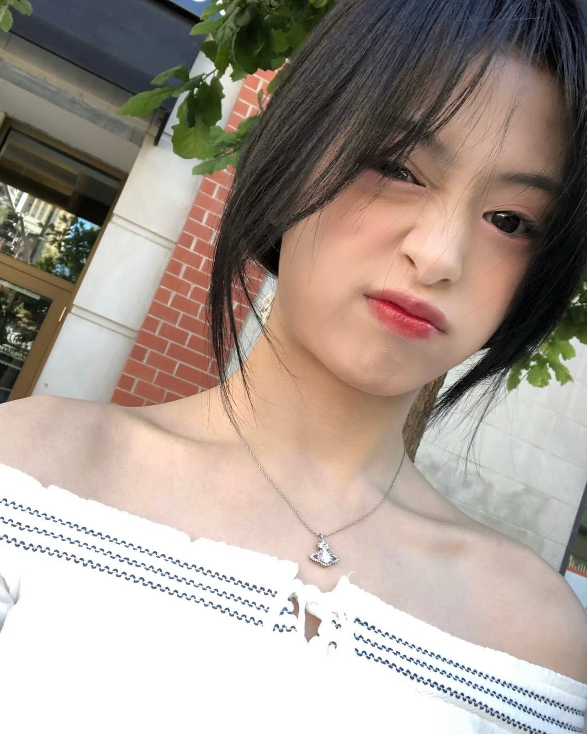Vivienne Westwood Valentina Necklace 花花粉鑽項鍊 [BABYMONSTER Ahyeon同款⁺˳✿⏦₊]