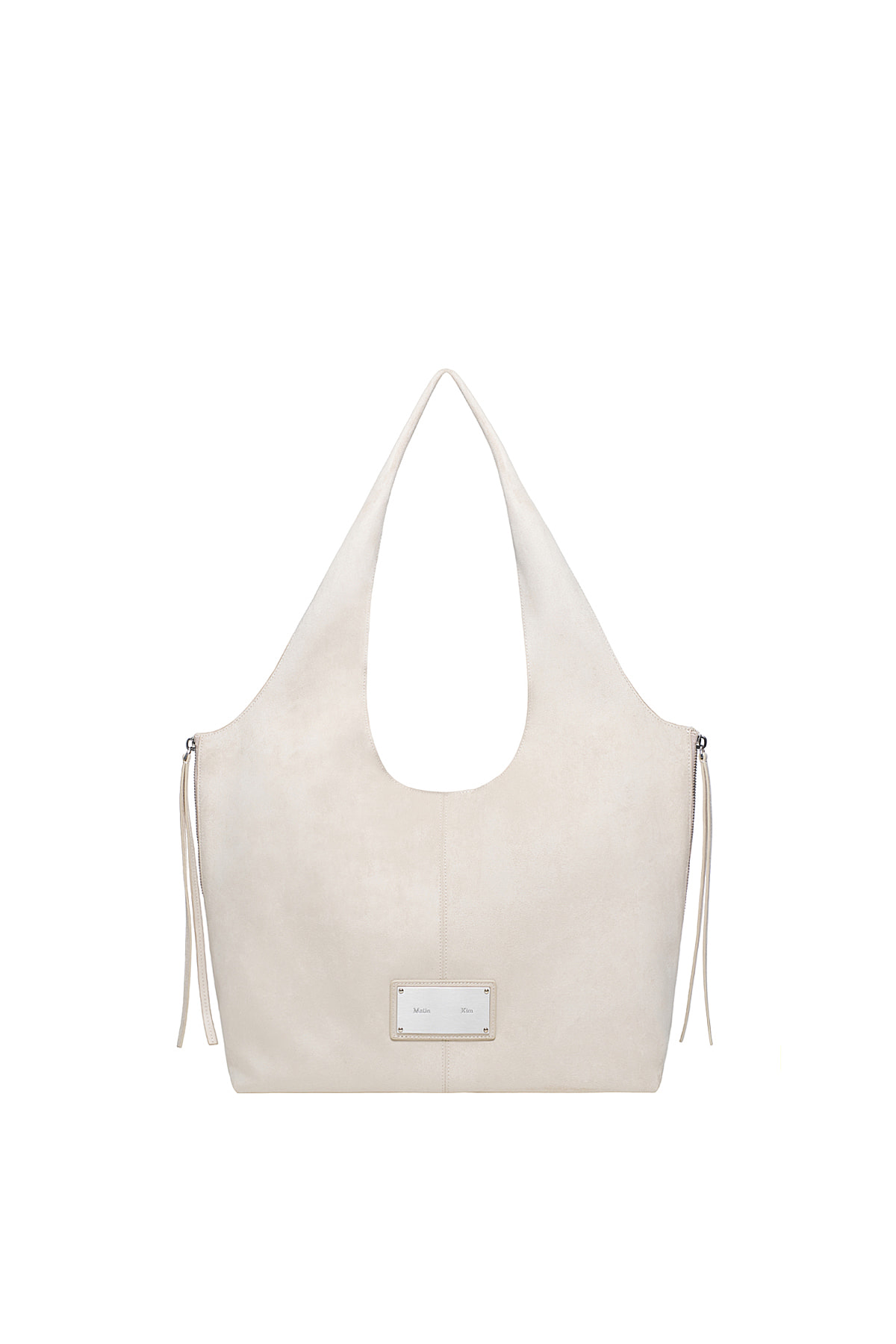 最新韓國選物🇰🇷 Matin Kim Side Zip Suede Shoulder Bag 側拉鍊麂皮流蘇單肩袋￼［復古麂皮 簡約大容量！］