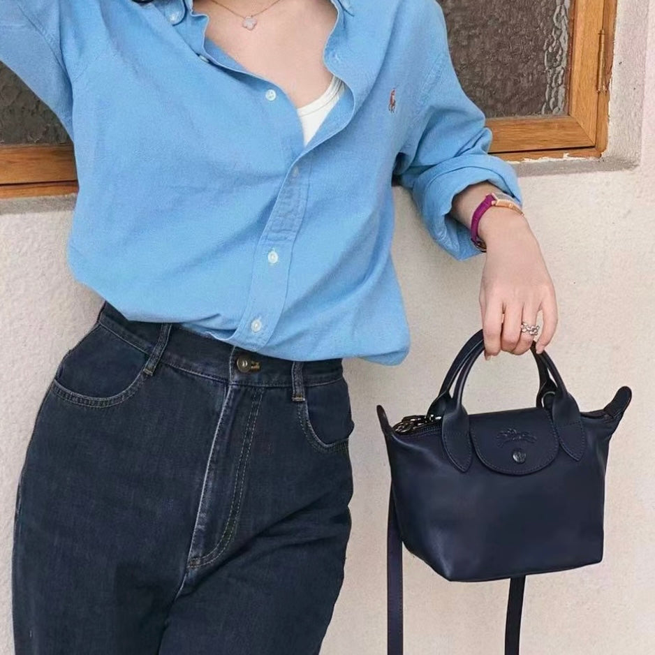 LONGCHAMP Le Pliage Xtra XS Handbag 真皮系列 [連長肩帶!]