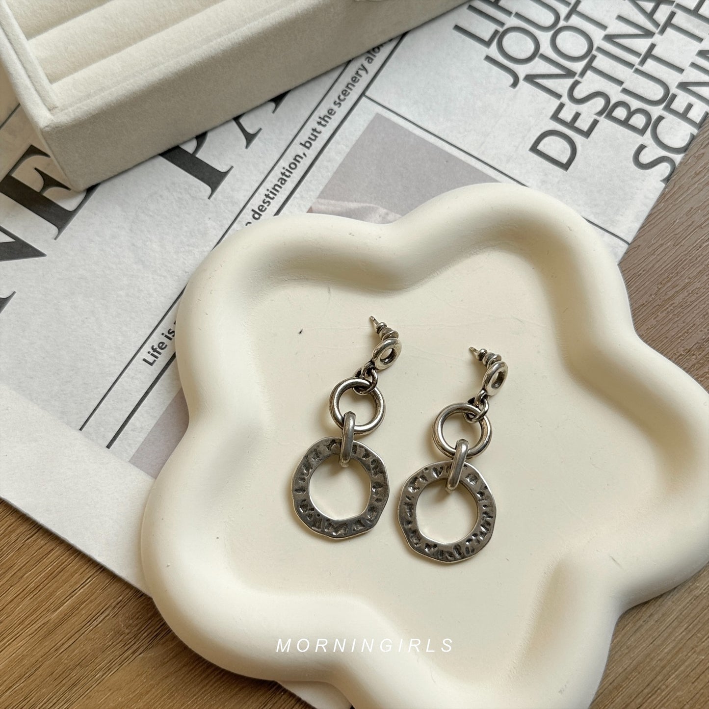 Otro Accesorio 西班牙手工飾物 - Double Ring Earrings
