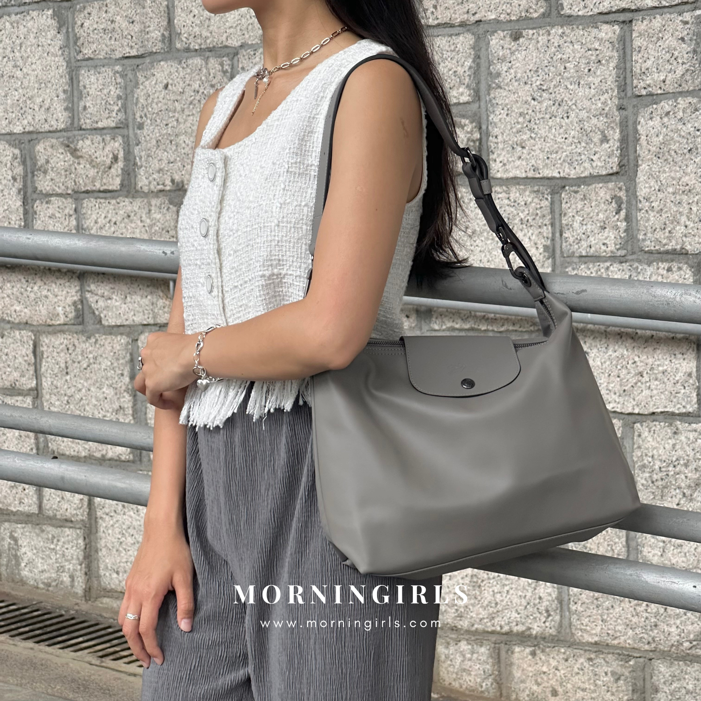 LONGCHAMP Le Pliage Xtra M Hobo Bag 真皮系列［最熱賣!］