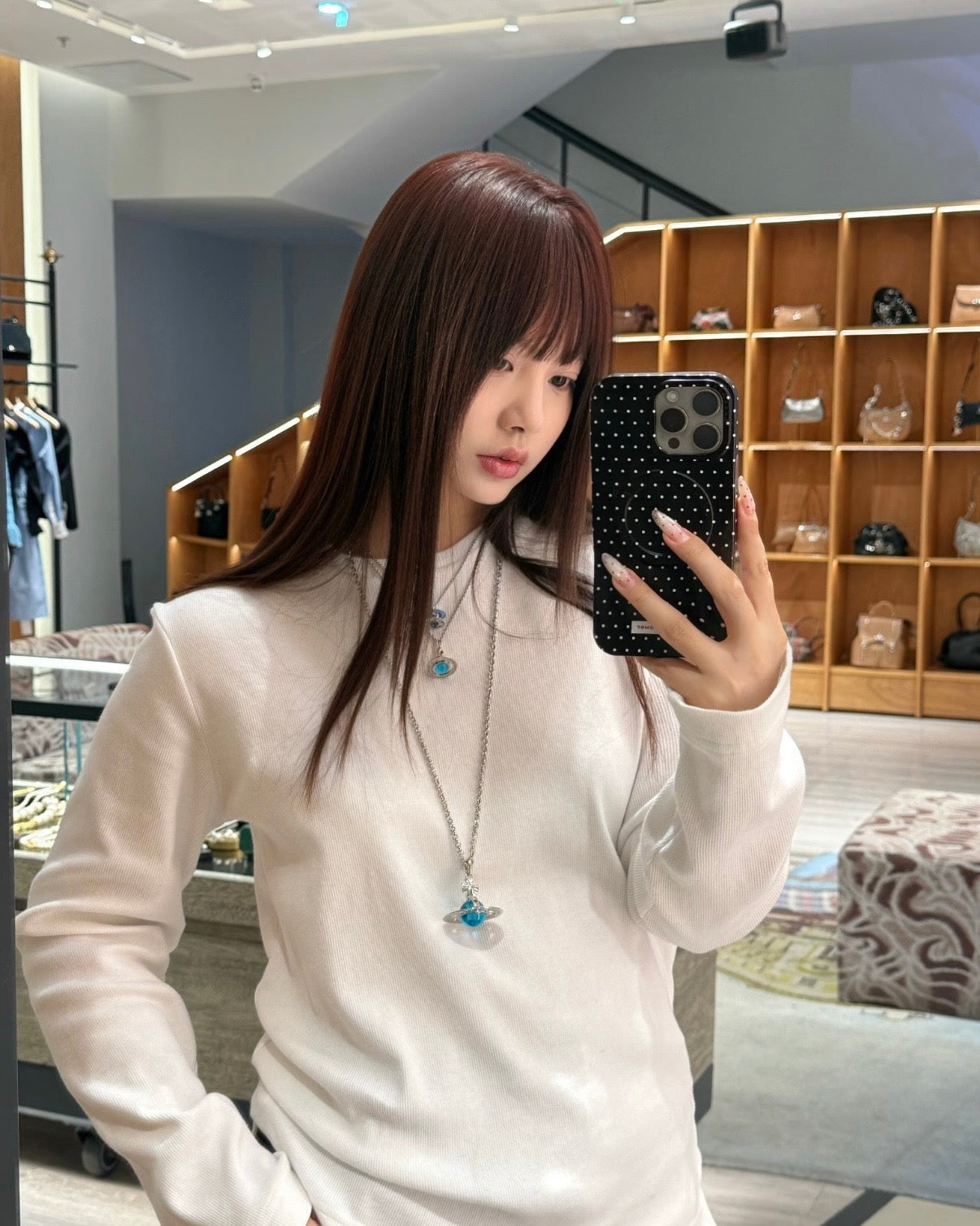 Vivienne Westwood ORB Pendant Crystal Necklace 海洋藍 [提早預訂優惠 絕美清澈透亮!]