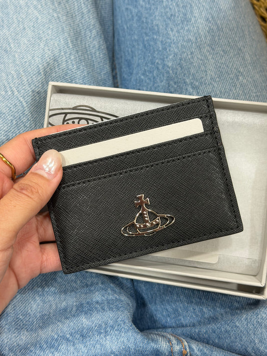 Vivienne Westwood Cardholder 黑銀十字紋