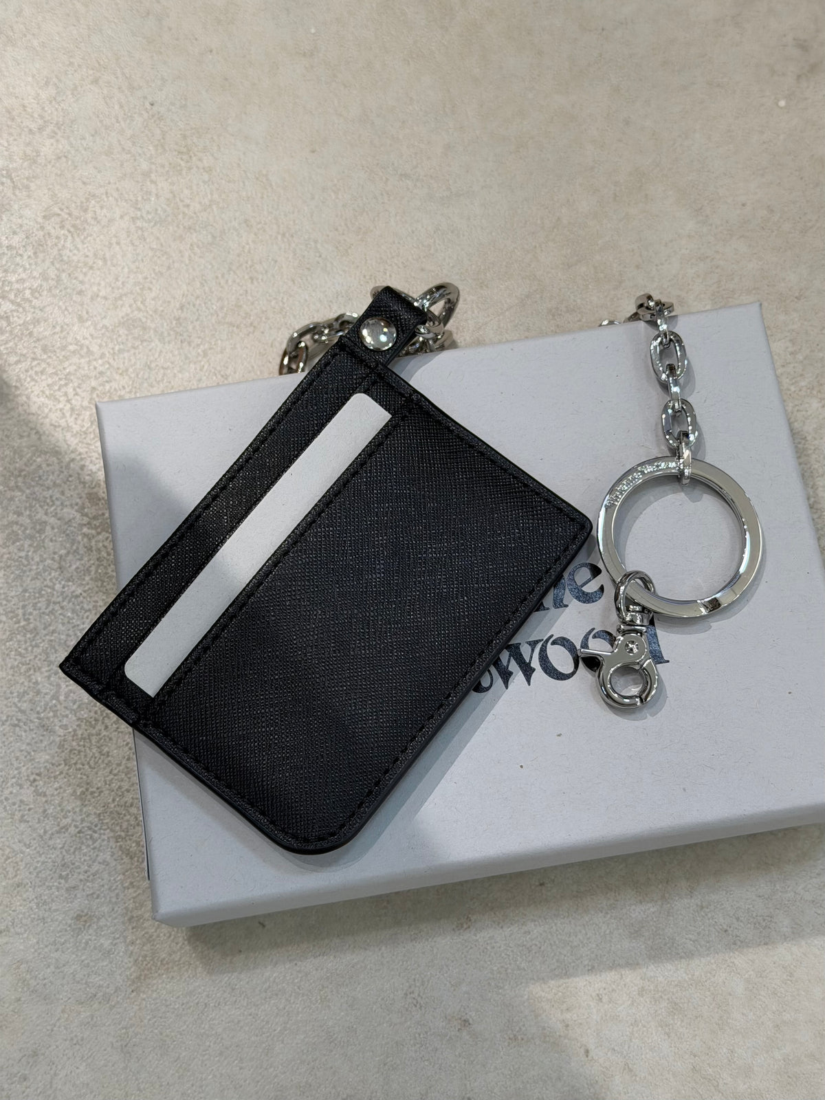 Vivienne Westwood Crocs Cardholder 黑銀十字紋 [附匙扣! 性價比超高] (Copy)
