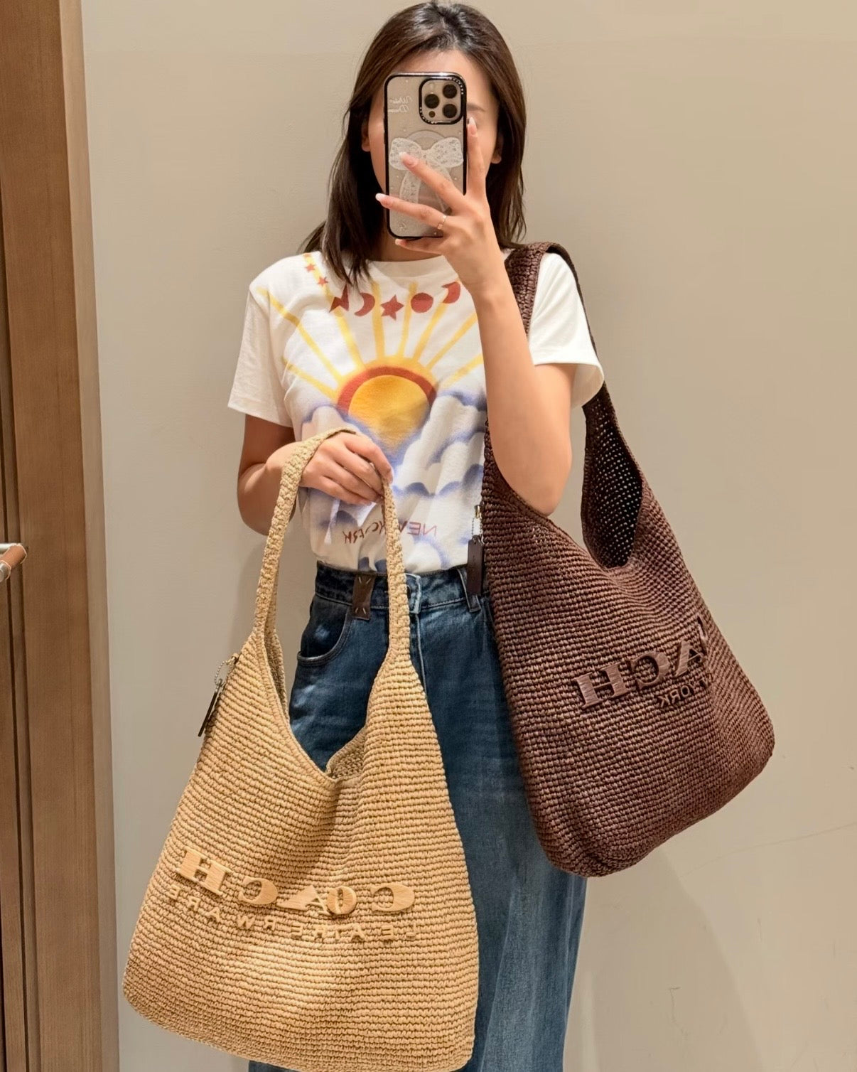 Coach Brooklyn 草編袋 [南法度假風🍋夏季限定]