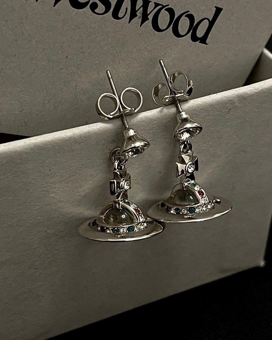 Vivienne Westwood Orb Earrings 疊帶超美星球耳環