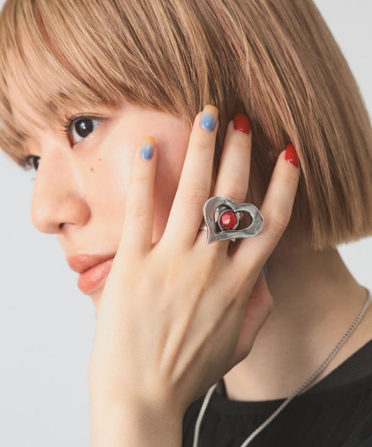 Otro Accesorio 西班牙手工飾物 - Heart Crystal Ring [NEW ITEM!店主自留大推薦!]