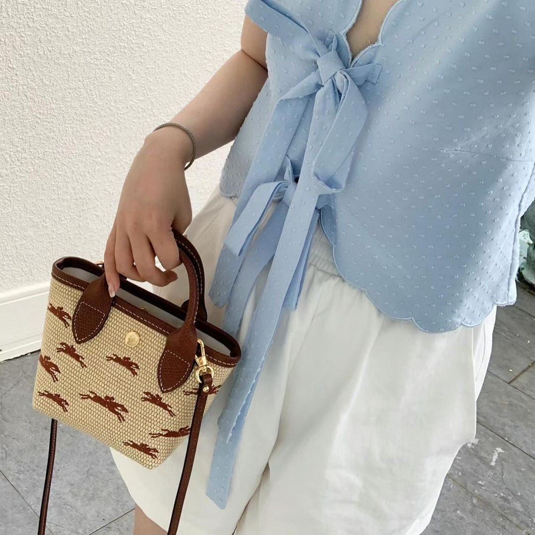 LONGCHAMP Le Panier Pliage XS Basket [迷你藤籃袋連長肩帶