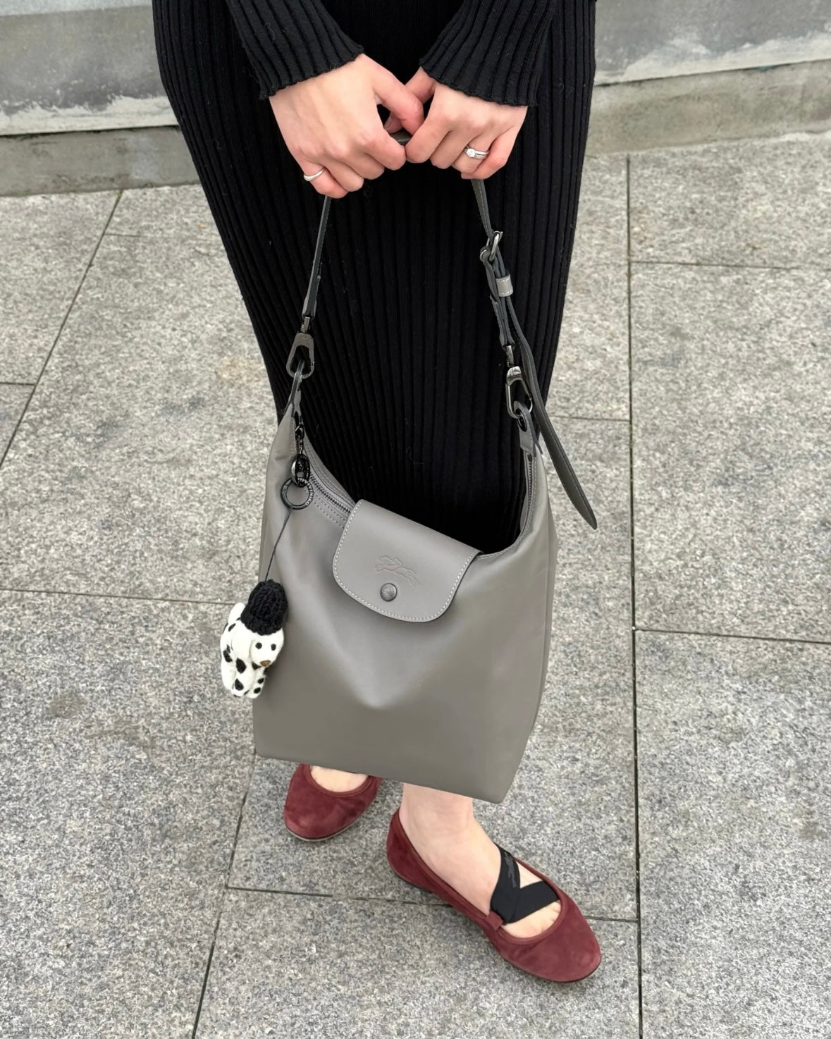 LONGCHAMP Le Pliage Xtra M Hobo Bag 真皮系列［新款直身系列!］