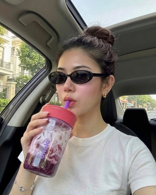 Owala拿鐵杯☕️保溫防漏吸管杯透明感保溫杯15oz [春夏美國連線團🇺🇸超易清潔防漏]