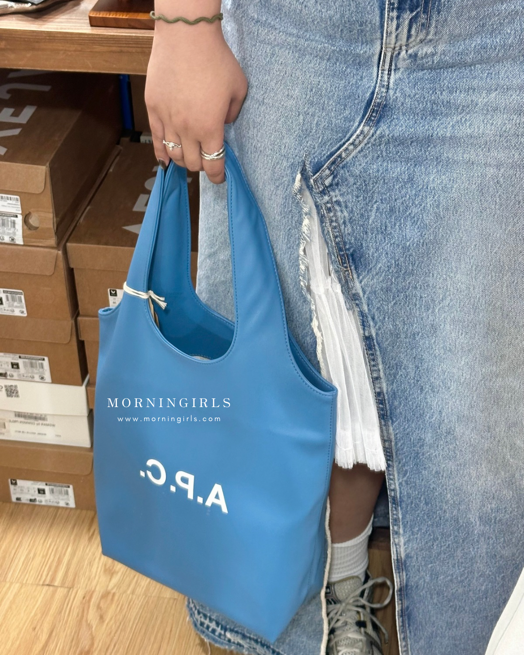 A.P.C. Ninon Tote Bag［SS25春季最新限定乾燥玫瑰&天空藍 已自留天空藍!］