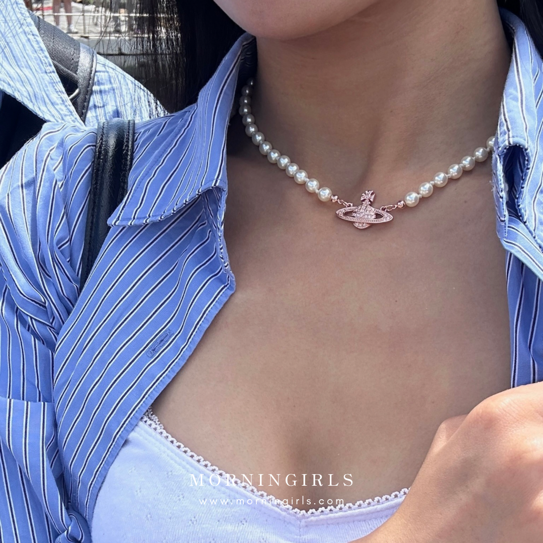 Vivienne Westwood Mini Bas Relief Pearl Choker［超限量現貨&限時優惠中!］