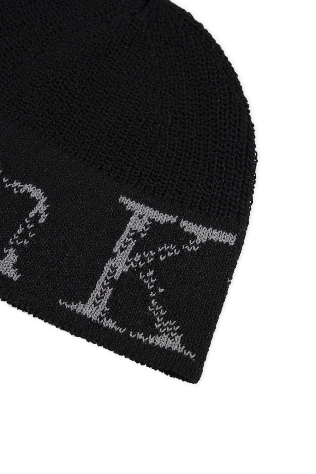 韓國選物🇰🇷Matin Kim Cracked Logo Light Bucket Beanie 裂紋Logo漁夫針織帽［修飾臉型 獨特龜裂字母細節！］