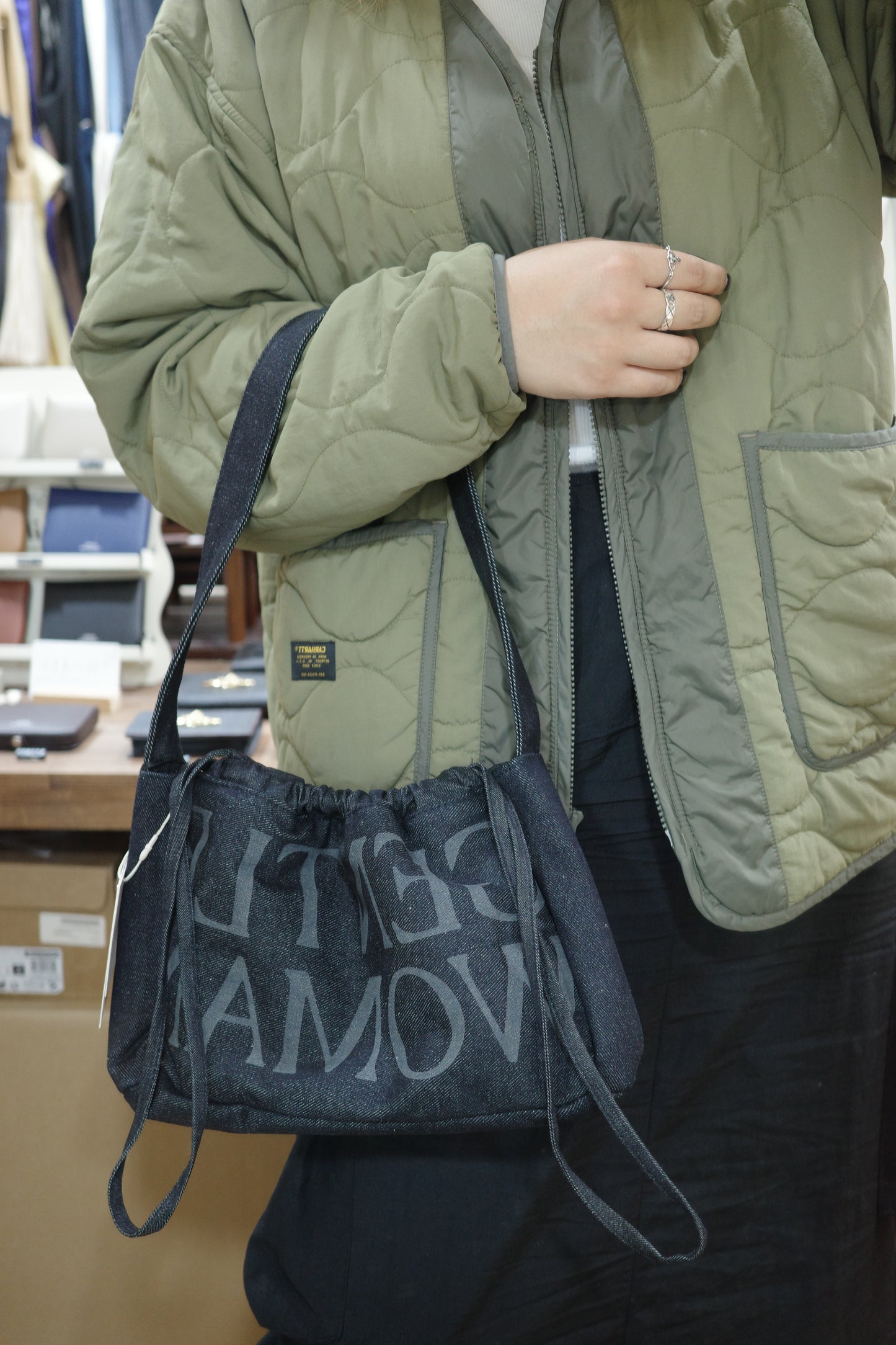 Gentlewoman Denim Dumpling Bag 牛仔