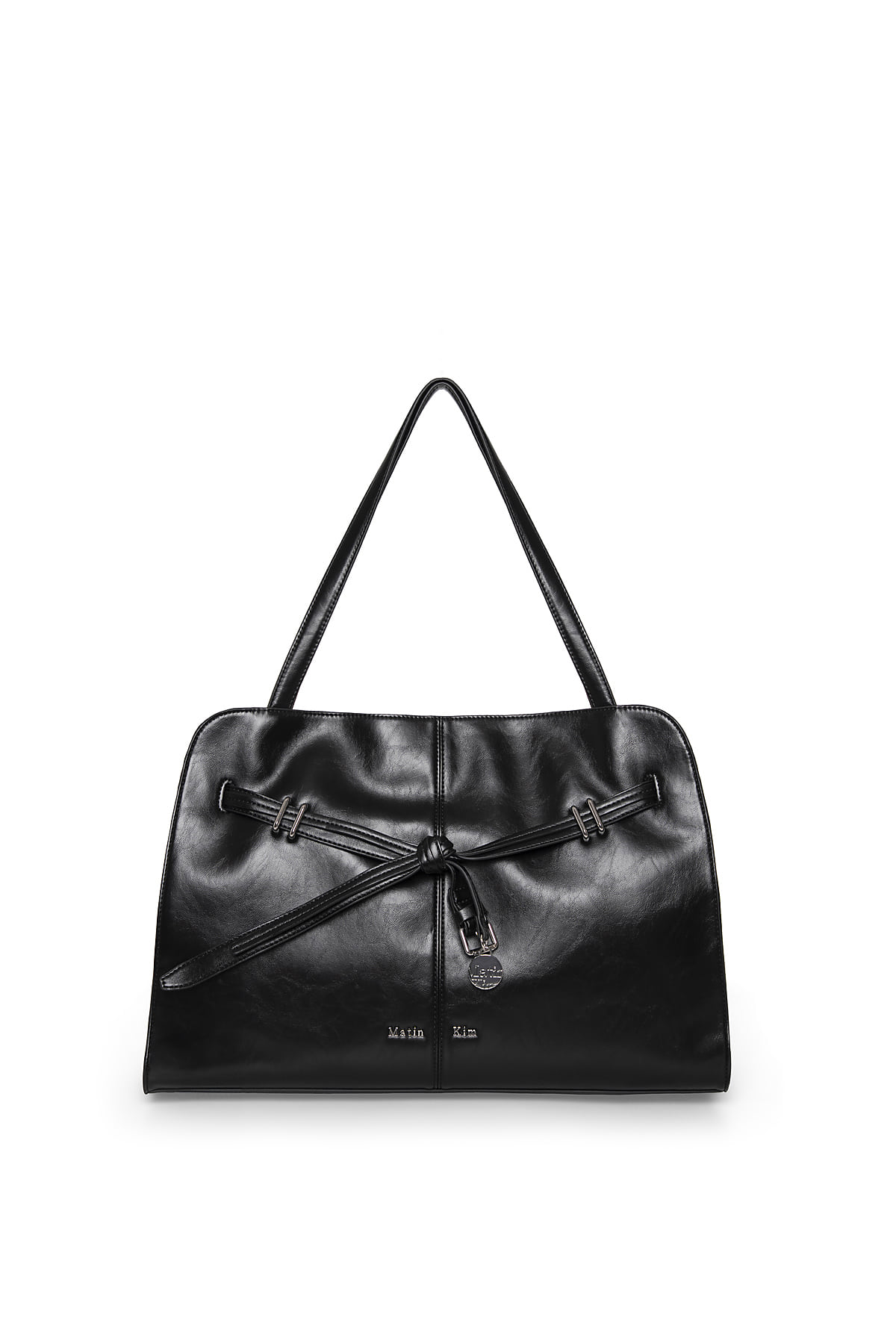 最新韓國選物🇰🇷 Matin Kim Drop Tail Mellow Big Shoulder Bag 垂墜綁繩大發棍袋［法式慵懶 俐落垂結！］
