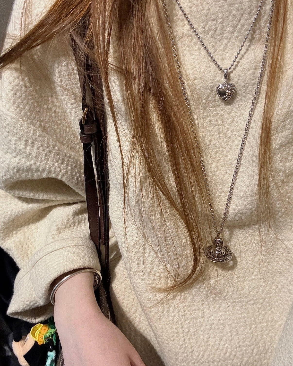 Vivienne Westwood Victorine Pendant Necklace [復古工業風做舊長鏈］