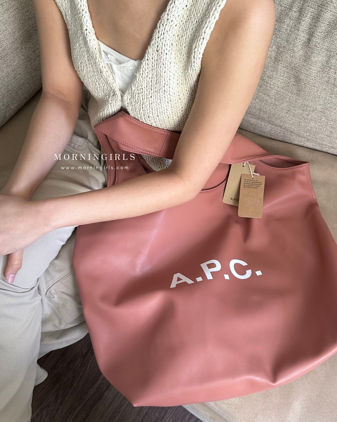 A.P.C. Ninon Tote Bag［SS25春季最新限定乾燥玫瑰&天空藍 已自留天空藍!］
