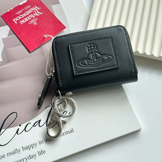 Vivienne Westwood RED LABEL 最新霧面壓紋 Coin Purse with Keychain [日本限定]