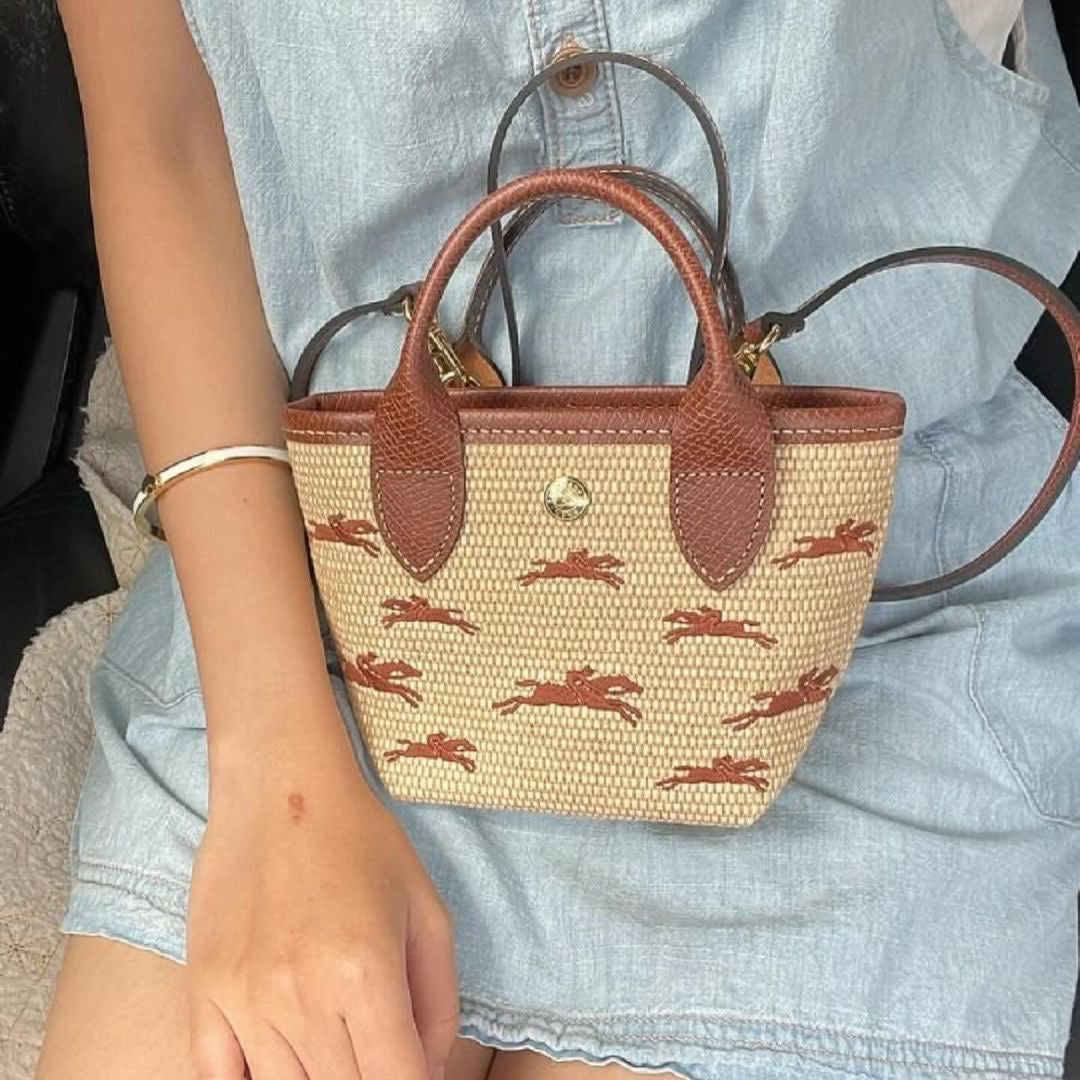 LONGCHAMP Le Panier Pliage XS Basket [迷你藤籃袋連長肩帶!]